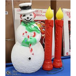 LOT OF 5 VINTAGE CHRISTMAS ORNAMENTS