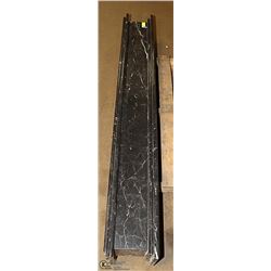 BLACK MARBLE SHELF 63 X 9 X 7-1/2