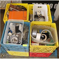 PALLET OF 8 HARD PLASTIC STACKABLE