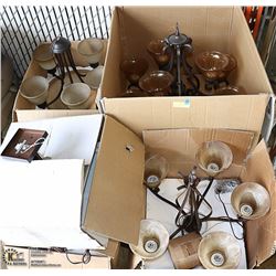 PALLET OF BRAND NEW LEVICO CHANDELIERS & LIGHT