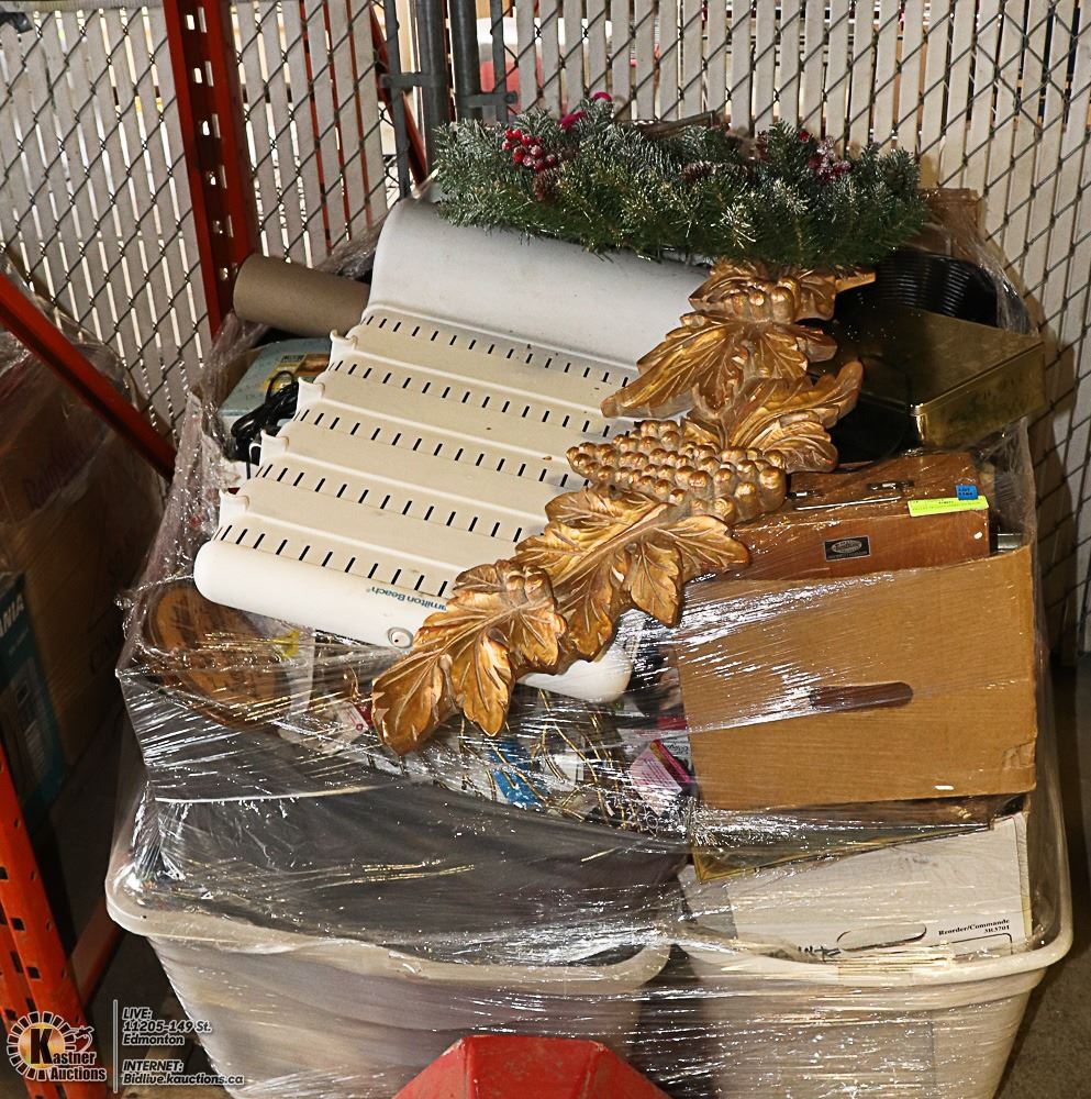 PALLET OF UNCLAIMED STORAGE. - Kastner Auctions