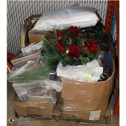 PALLET OF UNCLAIMED STORAGE.