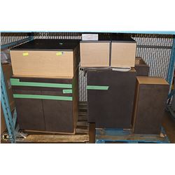 8 PCS UNUSED KITCHEN UPPER AND LOWER CABINETS