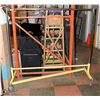 Image 1 : CLOTHING RACK ON CASTOR 66" LONG 64" WIDE  YELLOW