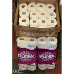 TOILET PAPER- BOX LOT OF 148 ROLLS