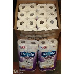 TOILET PAPER- BOX LOT OF 148 ROLLS