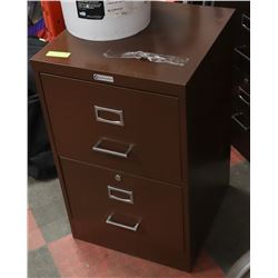 COMMODORE 2 DRAWER FILING CABINET WITH KEYS