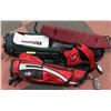 Image 1 : TWO KIDS GOLF BAGS AND SOME CLUBS