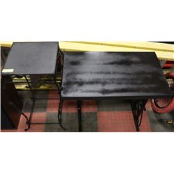 METAL TABLE AND PLANT STAND