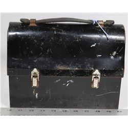 GSW WORKMANS LUNCH PAIL 1940S- METAL WITH LEATHER