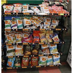 RACK FULL OF PAST BEST BEFORE DATE CHIPS