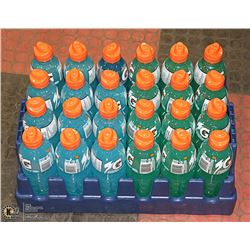 FLAT WITH 24 ASST. BOTTLES GATORADE PAST BEST