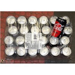 FLAT WITH 24 CANS COCA COLA ZERO  PAST BEST