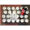 Image 1 : FLAT WITH 24 CANS COCA COLA ZERO  PAST BEST
