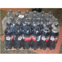 CASE WITH 24 BOTTLES COCA COLA ZERO PAST