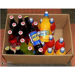 BOX OF ASSORTED BEVERAGES PAST BEST BEFORE