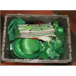 BOX OF NEW  ST. PATRICKS DAY GIFTWARES