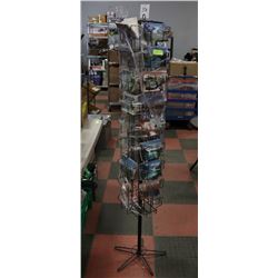 RACK WITH ASSORTED POST CARDS
