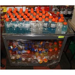 CART FULL OF GATORADE & DOLE JUICES
