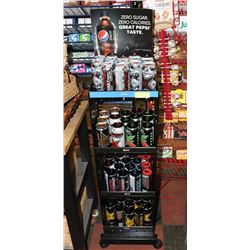 PEPSI RACK WITH ROCKSTAR ENERGY DRINKS