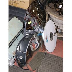 LOT OF 6 CONVEX SECURITY MIRRORS WITH BACKS