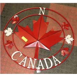 METAL CANADA WALL ART