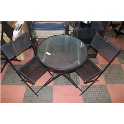 PATIO TABLE & 2 CHAIRS 28" DIAMETER