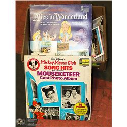 BOX OF WALT DISNEY COLLECTIBLES INCL.