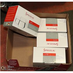 SPIEGELAU GLASSES 4 BOXES