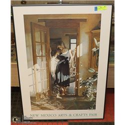 STEVE HANKS FRAMED PICTURE- "SANTE FE SUN"