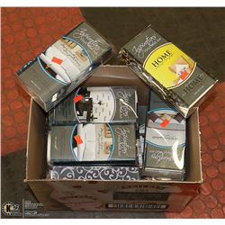 BOX OF VINYL WALL ART