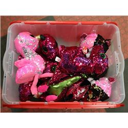 TOTE FULL OF TY SEQUIN BABIES