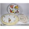 Image 1 : 1930'S PLATTER TRIO PLUS FRUIT DISH , PLATTER AND