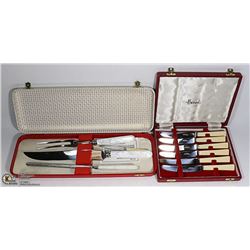 HARRODS BUTTER KNIFE SET PLUS CARVING KNIFE SET