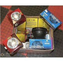 ASSORTED BOX OF MISC 12V LIGHTING