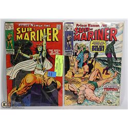 RARE #9 AND #18 SUB-MARINER COMICS 12 AND 15 CENT