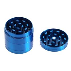 BLUE HERBS, TOBACCO AND SPICE GRINDER ZINC ALLOY