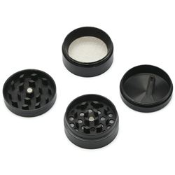 BLACK HERBS, TOBACCO AND SPICE GRINDER ZINC ALLOY