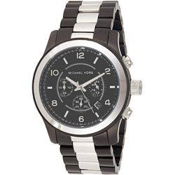 NEW MICHAEL KORS 45MM 2-TONE 3-CHRONO MSRP $370