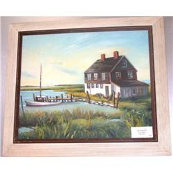 Original Oil on Canvas Ruth Prince Home for the#1027578