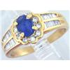 Image 1 : 1.00ct Sapphire and Diamond Ring #1027588