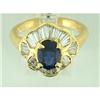 Image 1 : Custom 1.00ct Sapphire and Diamond Ring #1027589