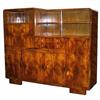 Image 1 : MAGNIFICENT ART DECO BURL WALNUT SECRETARY F-27#1027637