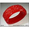 Image 1 : RED BAKELITE HINGED BRACELET #1027640