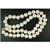 Image 1 : NECKLACE 11MM LARGE CULTURED PEARLS 20 INCHES #1027659