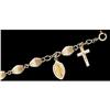 Image 1 : 14k Yellow GOLD ROSARY  BRACELET #1027679