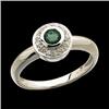 Image 1 : WHITEGold  Ring EMERALD  DIAMONDS #1027693