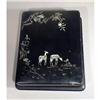 Image 1 : Mother of Pearl Inlay Papier Mache Box #1028136