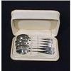 Image 1 : Antique Silver Teaspoons in Original Box  #1028142