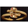 Image 1 : Ruby and Diamond Gold Bangle Bracelet #1038352